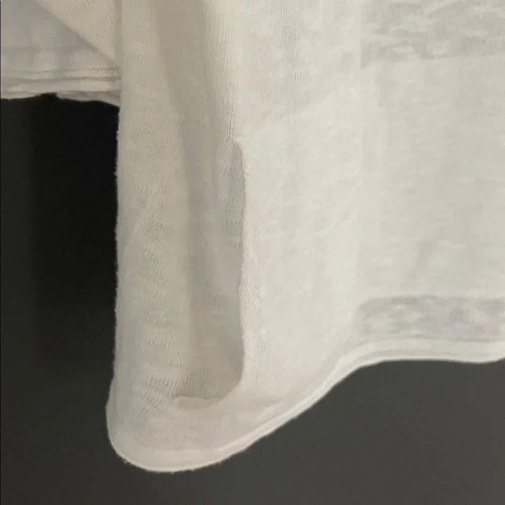 Pure Jill Linen Blend White Oversized Lightweight Summer SweaterTop XS - Picture 4 of 6